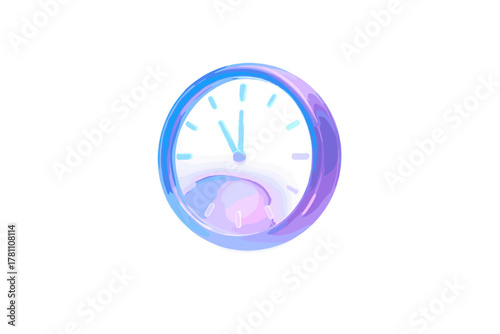 Circular no vector glowing surrounded icon glow labels numbers year new volumetric