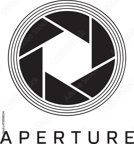 Aperture Logo Design A Sleek and Modern Symbol for Photography and Videography Services