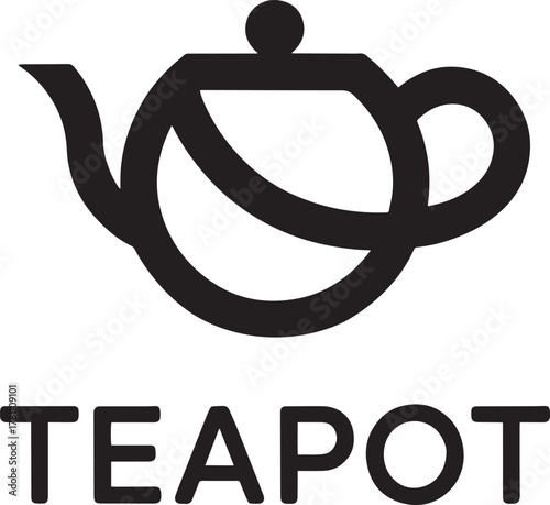 Teapot Logo Design A Classic Beverage Icon for Tea Houses and Cafeterias