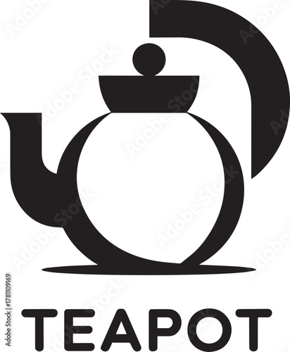 Teapot Logo Design A Classic Beverage Icon for Tea Houses and Cafeterias