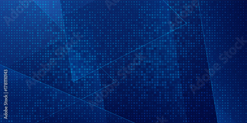 Abstract blue white dot pattern gradient texture technology background.vector future tegnology.