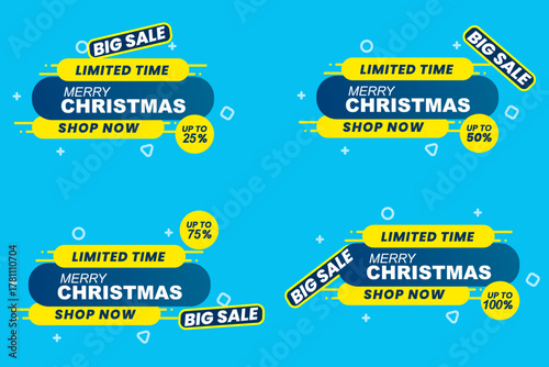 High-converting Christmas sales banners:

attention-grabbing limited time offers with urgent shop now calls and bold discount displays for holiday revenue boost