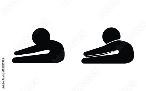 Person doing forward bend exercise to stretch back muscles and increase flexibility for better posture and overall physical well being