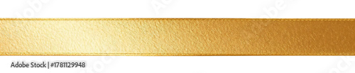 A high-resolution, horizontal image featuring a straight, wide golden ribbon.