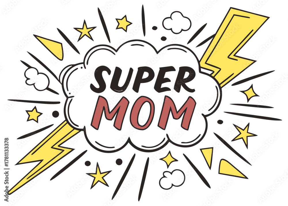 Obraz premium comic book explosion