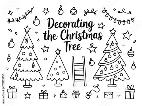 Decorating the Christmas Tree with ornaments and gifts is a beloved holiday tradition.