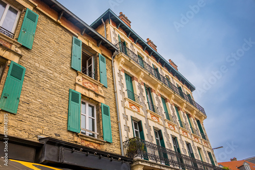 Fototapeta Naklejka Na Ścianę i Meble -  Dans les rues de Biarritz au pays Basque en France