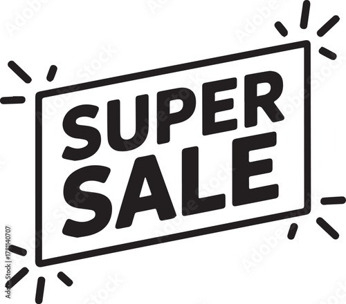 Grab incredible deals now with this dynamic super sale announcement graphic bursting with excitement and urgency for shoppers
