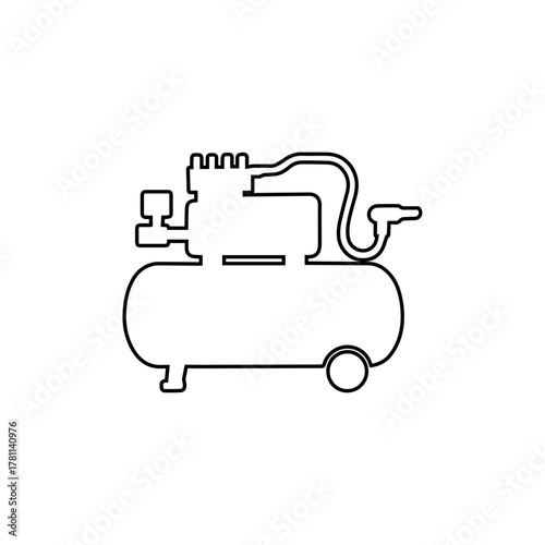Air compressor outline pneumatic machine equipment
