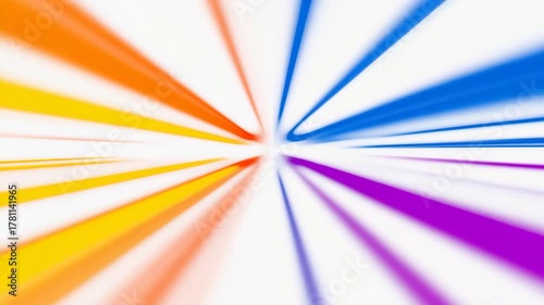 Dynamic Abstract Lines of Motion with Bright Colors