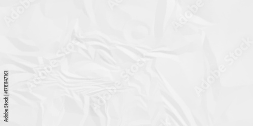 White paper texture is crumpled paper texture. White crumpled and creased paper texture. white crumpled blank paper texture. Grunge paper texture.