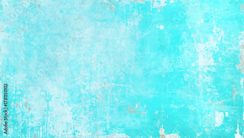 Abstract Vintage Turquoise Grunge Wall Texture with Weathered Paint and Distressed Surface. Sense of Age, Nostalgia, and Urban Decay. Ideal for Retro Design , Rustic Decor, Photography Backdrop