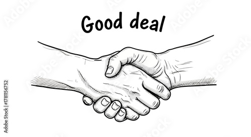 A handshake representing a good deal, agreement, and successful partnership in business and collaboration