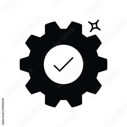 Manage icon design with white background stock illustration