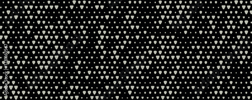 Geometric pattern based on triangles on a white background.Seamless in one direction.Average fade out.