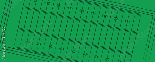 American football field aerial view grass
