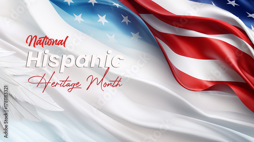 Celebrate national hispanic heritage month with the american flag waving proudly Free Download Celebrate national hispanic heritage month with the american flag waving proudly - GFXLoad