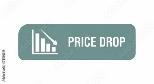 An Illustration Depicting a Price Drop Sign