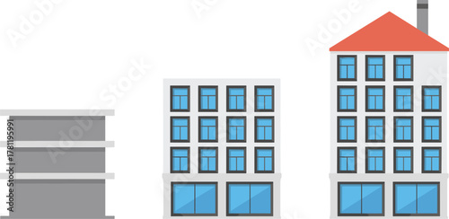 City buildings, modern architecture, residential apartments, office blocks, urban skyline, commercial properties, tall houses, contemporary design, construction development, urban real estate