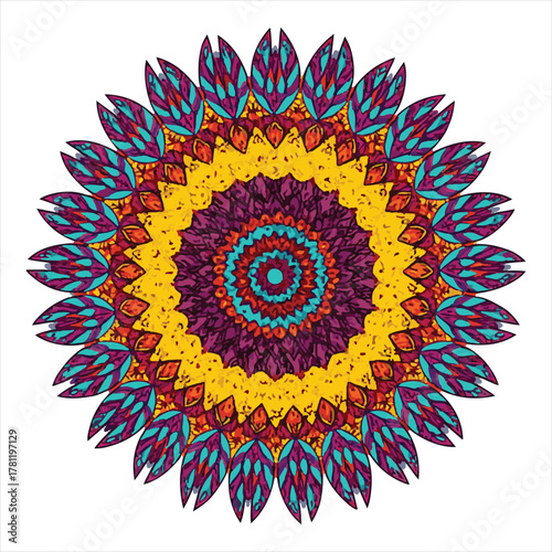Radiant Mandala Art – Colorful Symmetry for Meditation, Decor & Spiritual Calm
