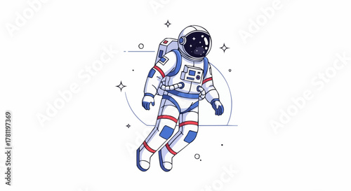 Astronaut Floating in Space