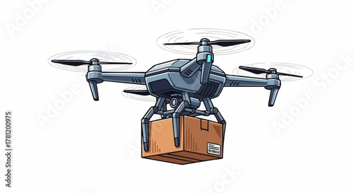 Drone delivery service.