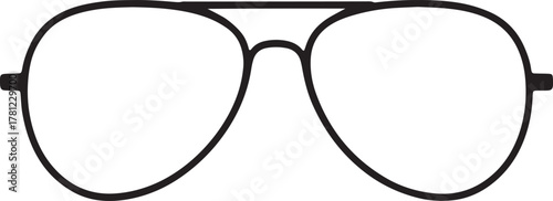 Eyeglasses Frame Line Art Minimal Optical Fashion