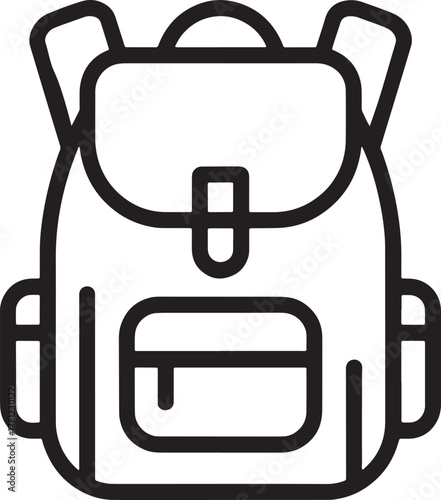 Travel Backpack with flap cover and side pockets