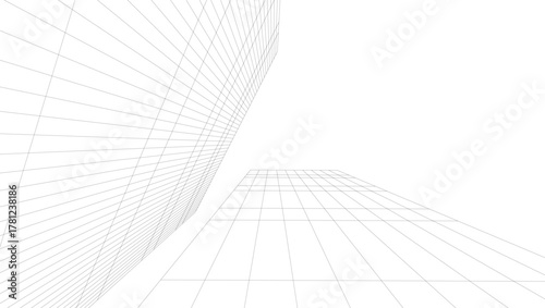 Modern architecture vector 3d illustration