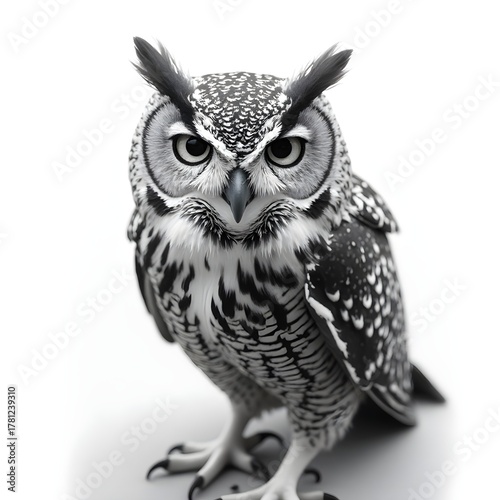 Black and white owl 