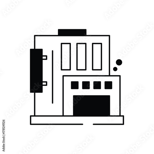 Hospital vector icon