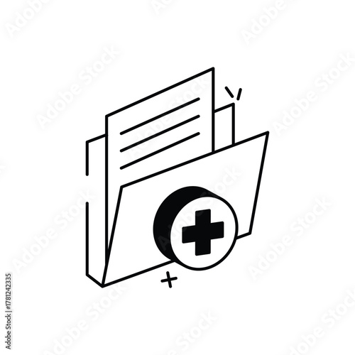Medical Document vector icon
