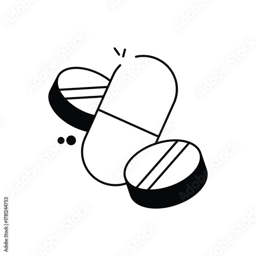 Pills vector icon