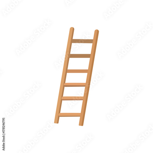 Wooden ladder, a simple tool for climbing up