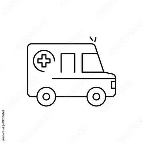 Ambulance vector icon