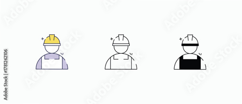 Mechanical Engineering icons set vector stock illustration