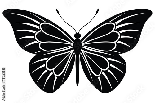 butterfly vector icon silhouette illustrations