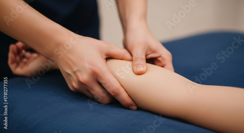 Wallpaper Mural Therapeutic massage for pain relief and wellness promoting relaxation and muscle recovery, a natural approach to health and self care for body and mind Torontodigital.ca