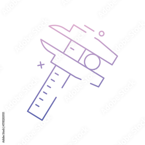 Vernier Caliper vector icon