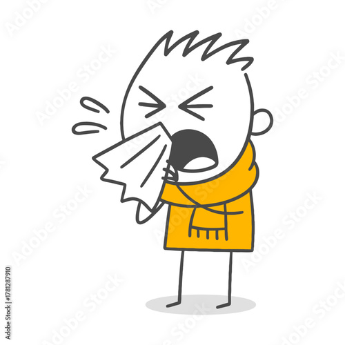 The day of an individual trying to rest in a home environment hit by a cold.