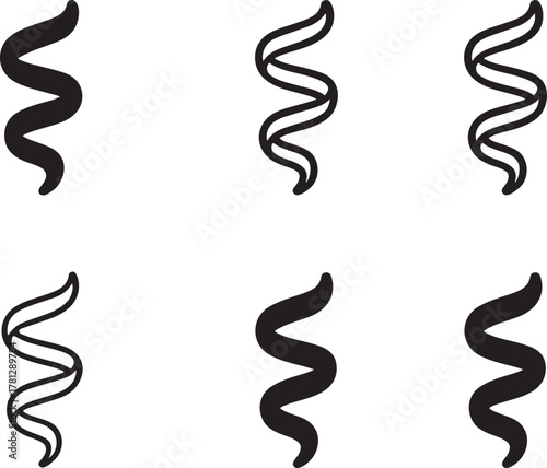 Isolated streamer swirl decoration icon, festive ribbon twirl vector, holiday decoration illustration for party invitations, event posters, and seasonal celebration graphic design