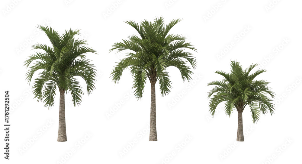 Obraz premium Palm tree isolated on transparent background