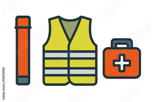 Colorful stack of smooth spa stones balanced with bamboo and a musical wind instrument