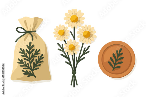 Ancient stone furnace with glowing molten metal and tongs next to a stack of raw materials