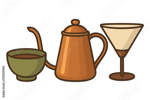 Modern user interface controls set featuring toggle switch, button, checkbox, and radio button icons