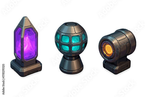 Brightly colored scientific microscope and pipette preparing a specimen slide