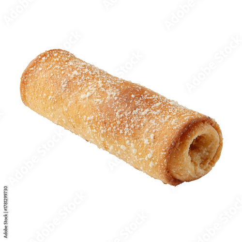 Crispy Rolled Pastry Filled With Sweet Cream, Served as a Delicious Snack