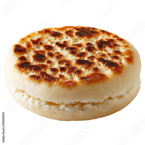 Freshly Toasted Bread Round With a Golden Crust Ready for Breakfast or a Quic...