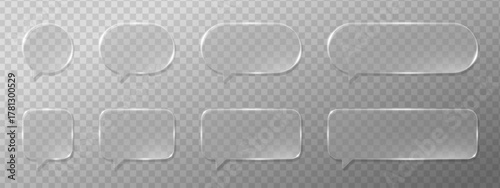 Futuristic glassmorphism interface with holographic bubbles and glossy panels. Transparent 3D glass morphism vector design featuring liquid crystal texture. Perfect for modern app UI or web templates.