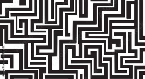 Abstract dark maze pattern background for web design